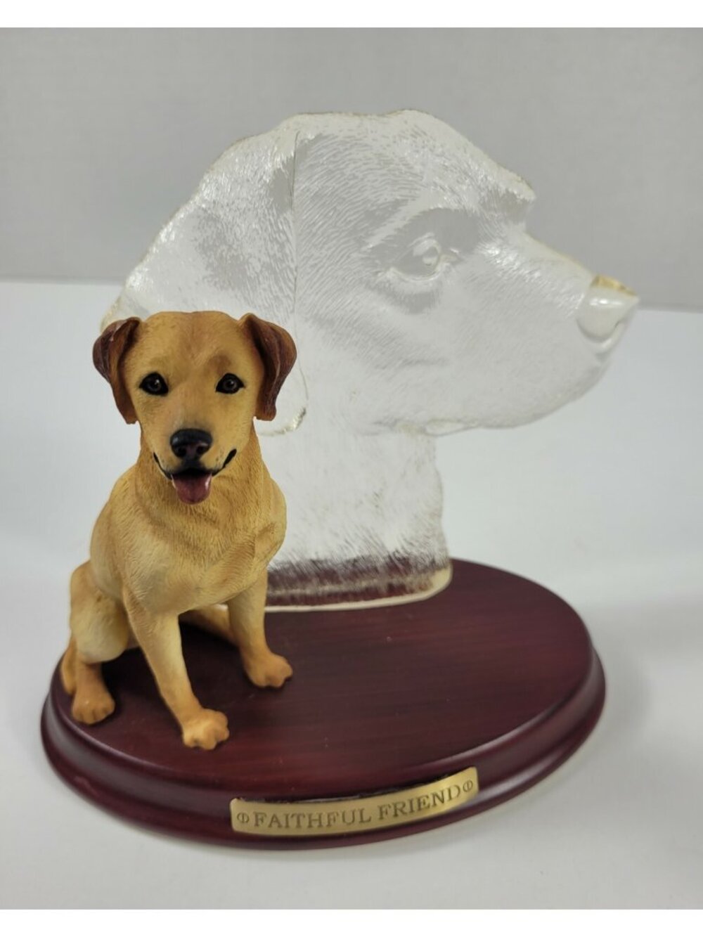 Lab Labrador Puppy Dog Yellow Bradford Exchange Faithful Friend Figurine 2002